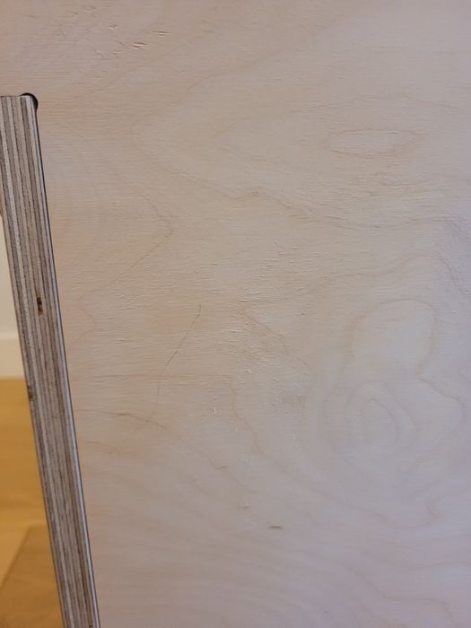 Łóżko + materac. 160 cm proste sklejka skandynawski styl