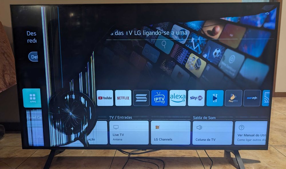 Televisão TV LG Nano Cell 55'' - 4K Ultra HD - Smart TV - Avariada!