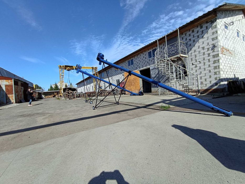 Шнековий погрузчик, гвинтовой конвеєр, шнек зерна 133мм