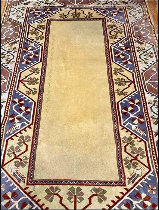 Belo tapete Turco MILAS, feito à mão, Lã da Anatólia, 300cm x 200cm