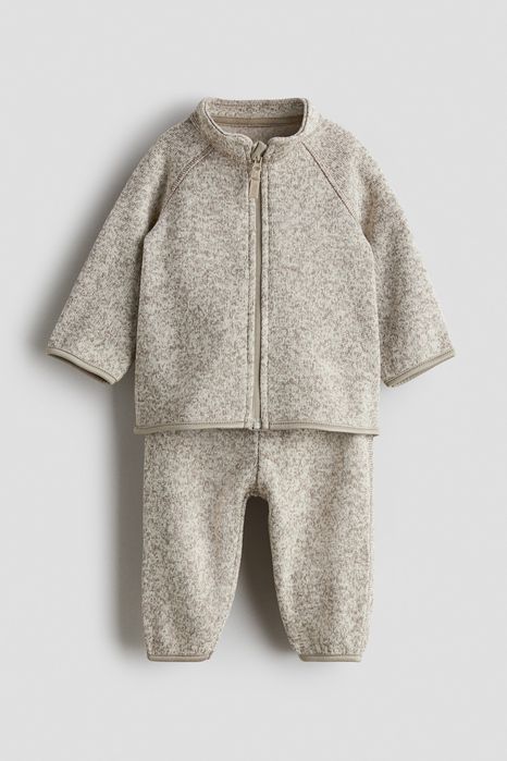 Флісовий костюм комплект набір беж h&m hm 86 12-18 міс