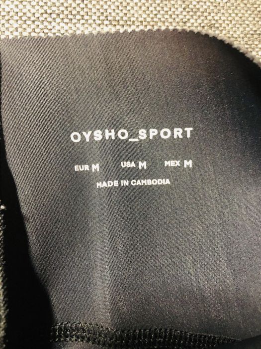 Oysho Sport Czarne Legginsy do kostek high rise Compressive M