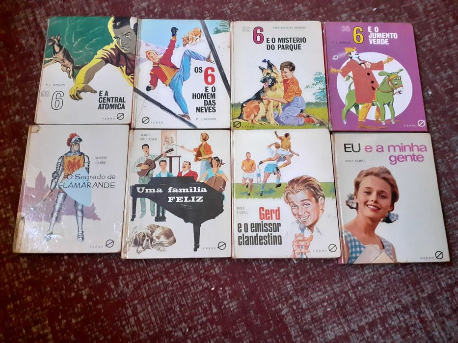 António Sérgio, Bonzon,Urici, Blyton, Alcott, Hector Malot, Darré