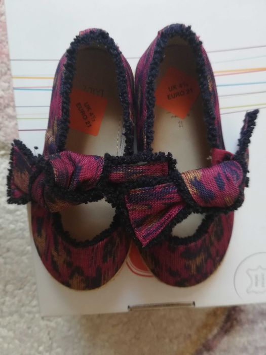 Buty, balerinki dla dziewczynki ZARA r.21 NOWE