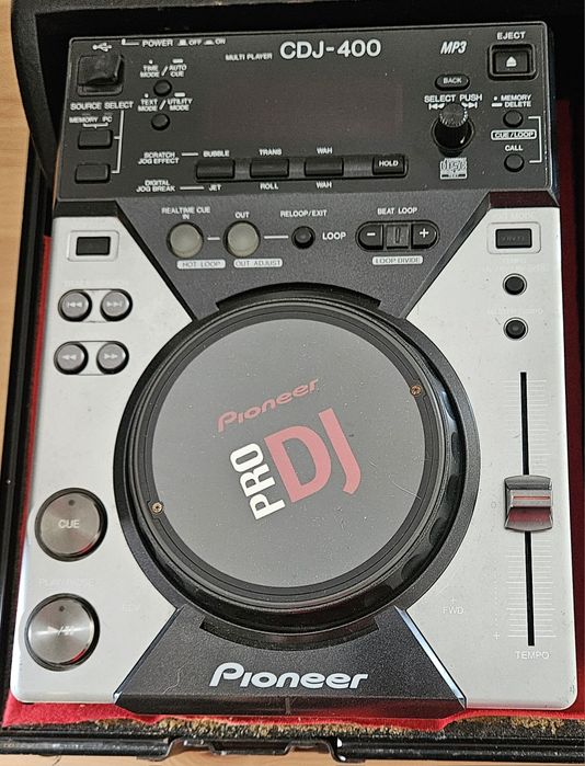 2x CDJ-400 + DJM-400 + case Pioneer DJ