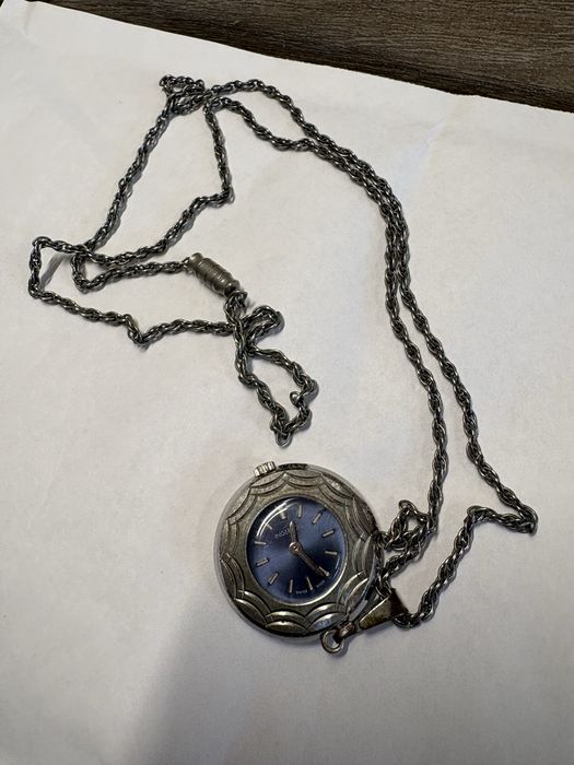 Vintage Watch Pendant Ingersoll Swiss Made, Mechanical Watch