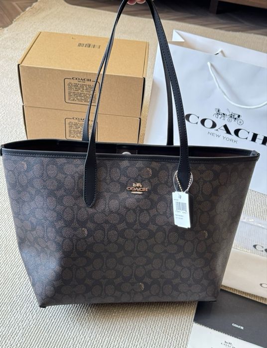 Сумка coach city tote шопер
