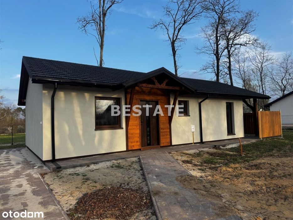 Nowy domek 70 m2, wykończony do zamieszkania.