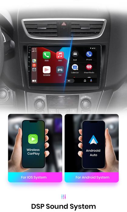 Rádio 9" Android Suzuki Swift 2011-17 Carplay GPS wifi 2/32GB NOVO