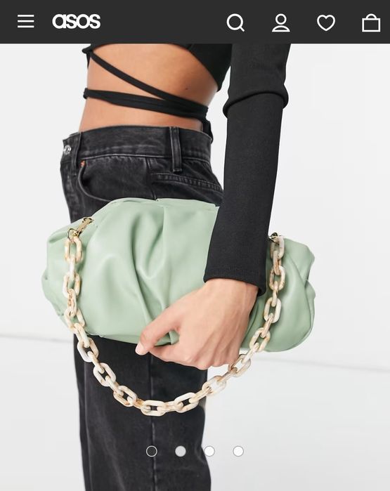 Сумка м'ятного кольору Asos