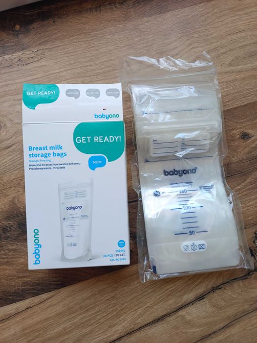 Nowe woreczki do przechowywania mrożenia pokarmu BABYONO 18 sztuk z 20