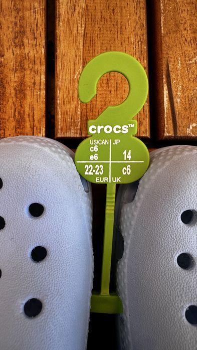 Crocs Classic Clog Criança Azul Claro/Turquesa – Tam. 22/23 (C6) – Novos