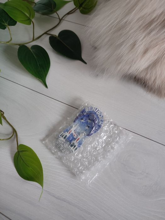 Magnes na lodówkę Hiszpania Benidorm niebieski nowy klapek japonek