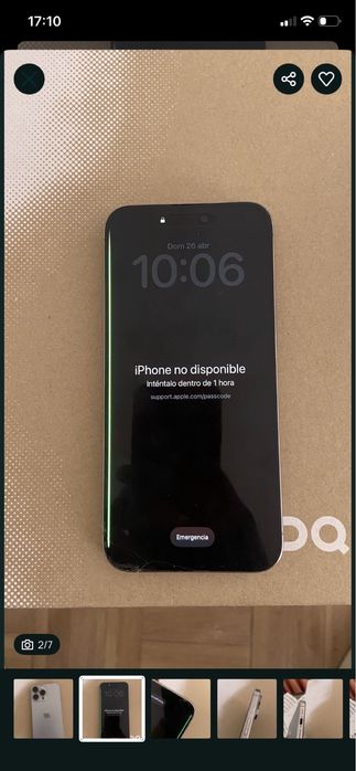 iPhone 15 Pro Max — Para peças / reparação