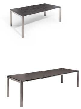 Mesa extensível para exterior 220/320 cm + banco para exterior