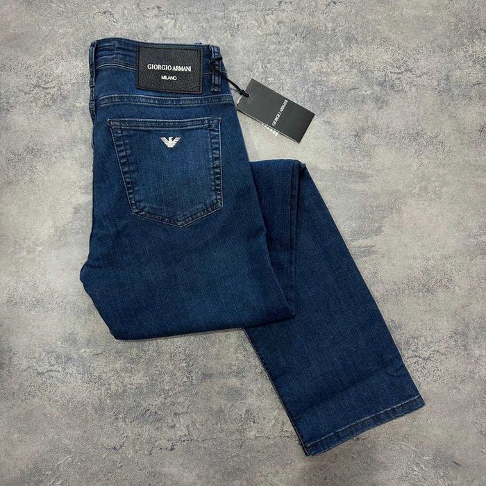 Якісні чоловічі сині джинси Армані)