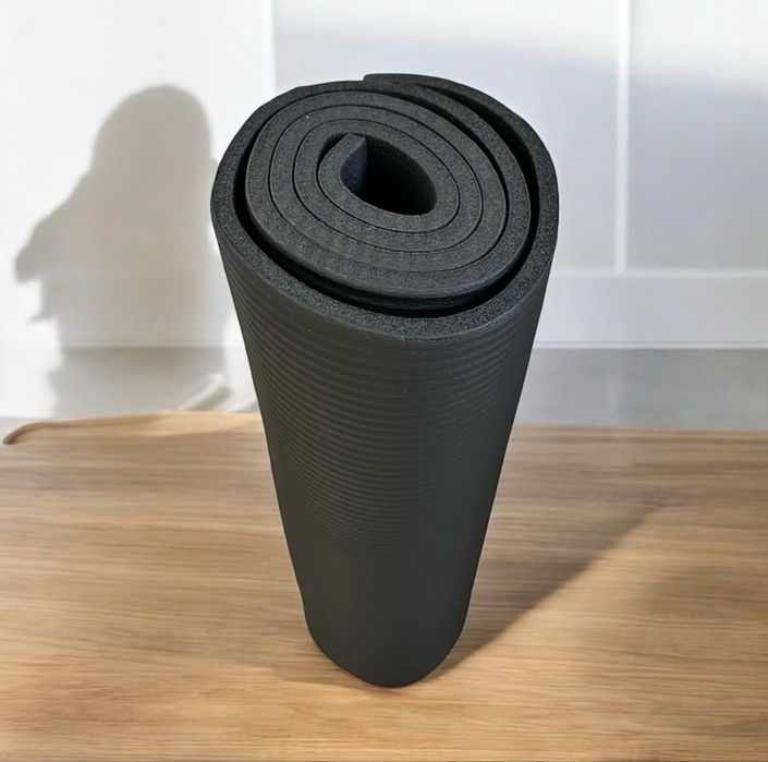 Килимок для фітнесу та йоги 1 см EasyFit NBR 10 мм коврик, каремат