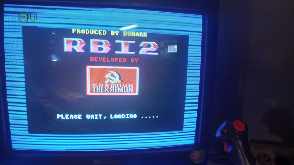 gra na Amstrada cpc 464 "RBI Baseball"