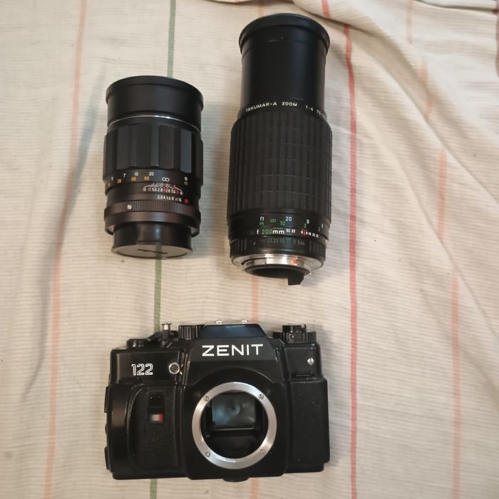 Aparat zenit 122 body + 2 obiektywy.