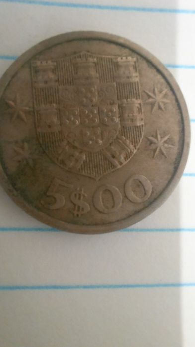 Moedas de 5 escudos de 1967