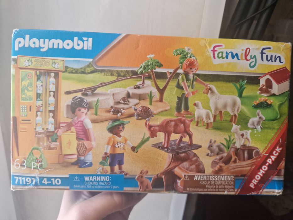Ігровий набір фігурок Playmobil Family Fun Мінізоопарк, плеймобіль, зоопарк, тваринки  71191