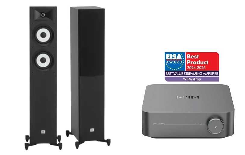 Zestaw stereo WiiM AMP + kolumny JBL Stage A170