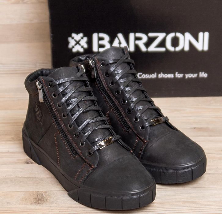 Класические зимние ботинки мужские Philipp Plein кожаные на меху