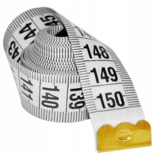Metr krawiecki 150cm centymetr miara miarka krawiecka dwustronna
