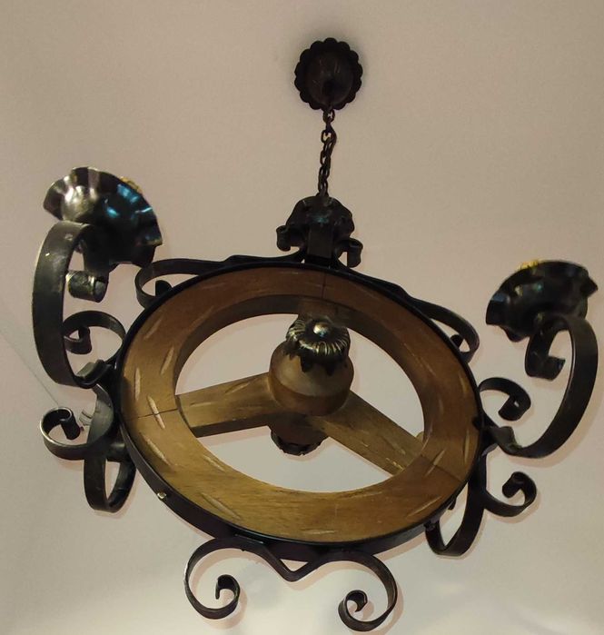 stara oryginalna lampa, żyrandol