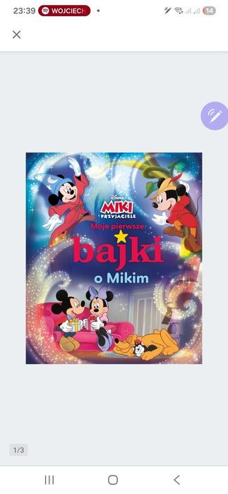 Disney Bajki książka dla dzieci Moje pierwsze bajki o Mikim nowe
