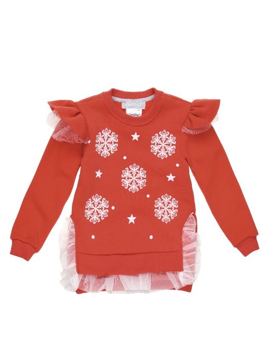 Утепленный набор Новорічний . Джемпер и юбка на Новий рік кофта