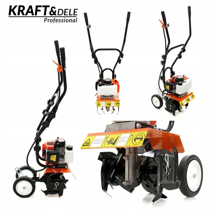 Glebogryzarka spalinowa 52 cc kultywator gleby 7 km 8000 rpm KD5162