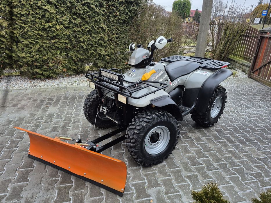 Quad Polaris Magnum 500 - 4x4 - pług  - wyciągarka