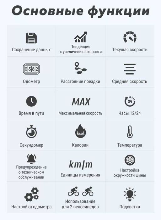 Беспроводной велокомпьютер 2,8" экран, велоспидометр West Biking