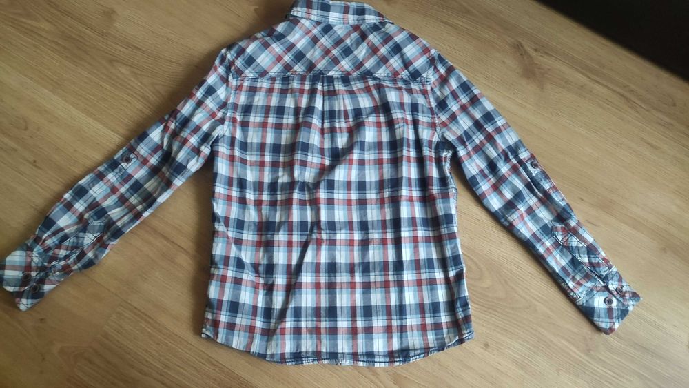 Koszula w kratę C&A Rozmiar 134/140 Długi lub krótki rękaw