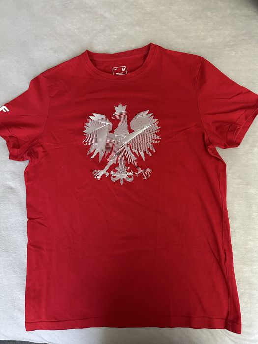 T-shirt 4F męski TSM500 czerwony Polska R. M