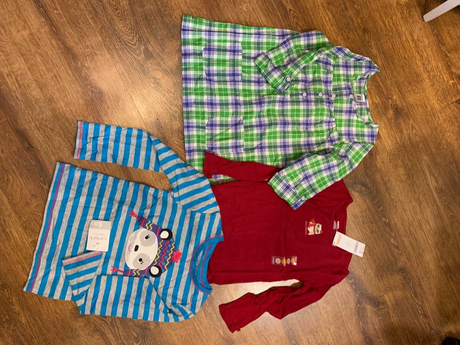 детская одежда Carters футболка юбка лосинки на 4-5-6 лет