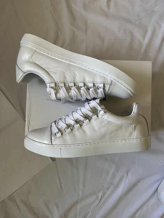 Кросівки balenciaga arena low white black / баленсіага арена низькі кросівки