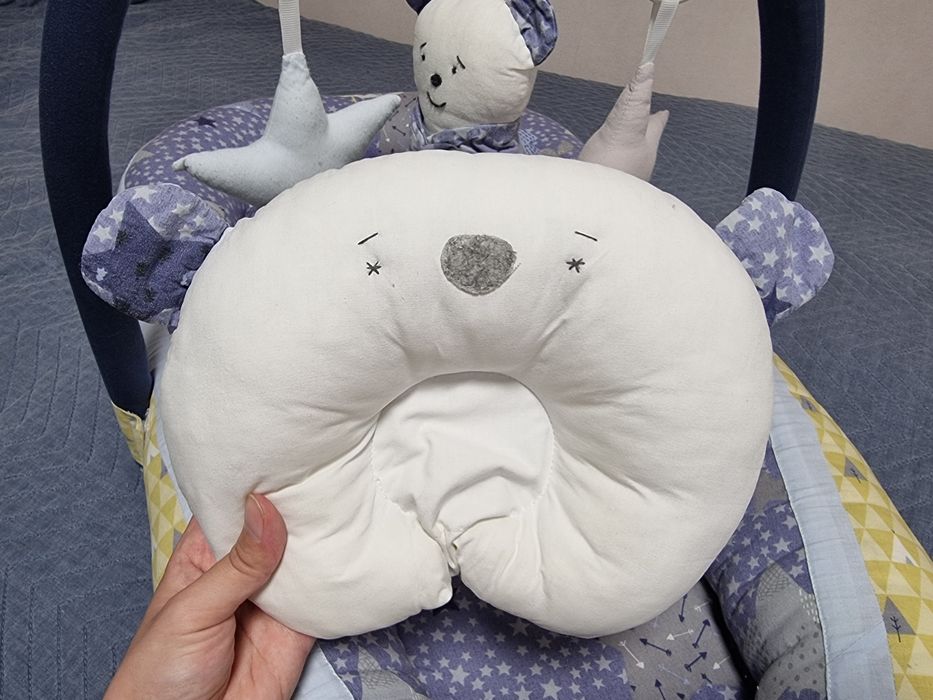 Кокон гніздечко лежанка для новонародженого немовля Happy Luna