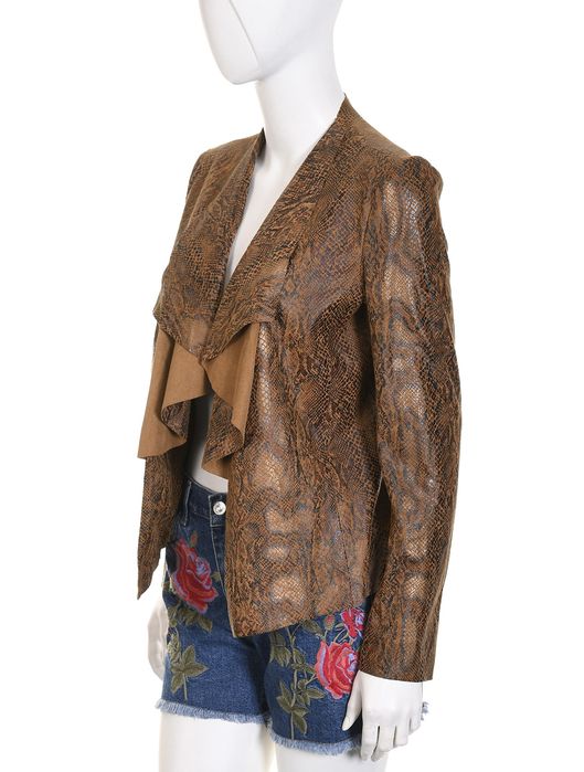 ZARA narzutka we wzór skóry węża marynarka blezer żakiet S 36