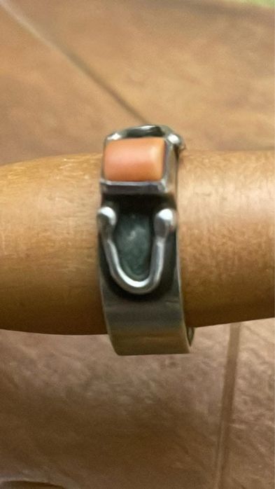 ORNO pierscionek z koralem