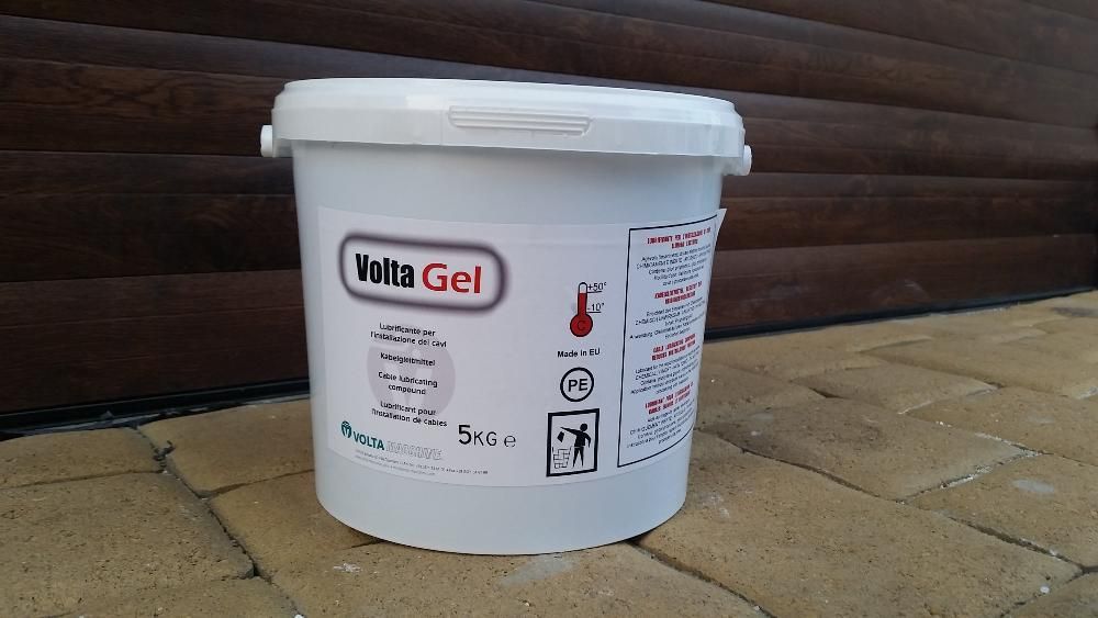 Żel poślizgowy VOLTA do układania kabli, 25 kg wiadro