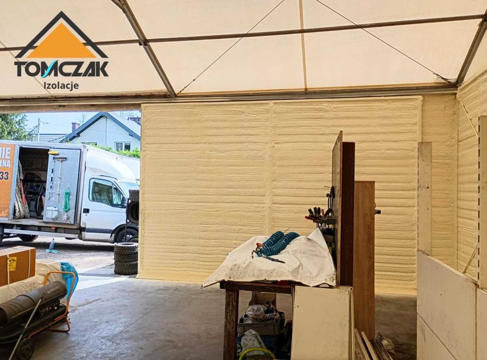 Piana PUR Wełna Celuloza Ocieplenie Domu Poddasza Stropu Ściany Hali