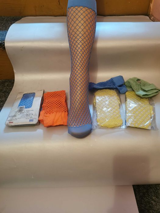 Podkolanówki damskie kabaretki zestaw