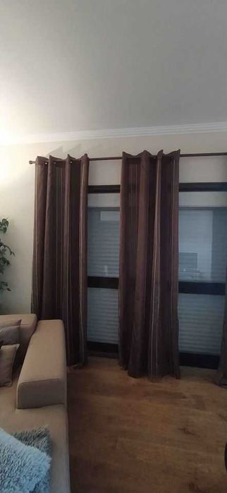 6 unidades de Cortinas como novas 2.30 cm altura 1.50 cm largura
