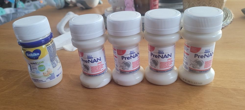 Nestle prenan 4 butelki x 70ml + bebiko nutriFLOR 1