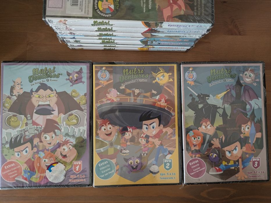 NOVO e SELADO Coleção DVD Completa "Nutri Ventures - Em busca dos 7 Reinos"