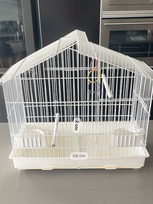 Gaiola grande para Pássaros com brinquedo