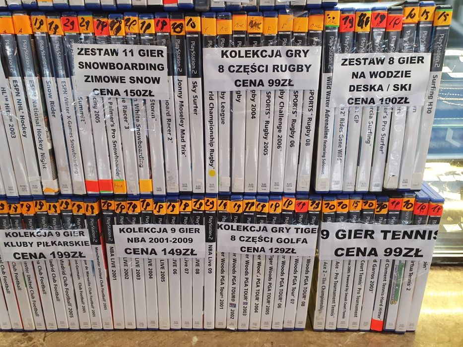 Zestaw kolekcja gier gry PS2 od kolekcjonera 150szt sportowe