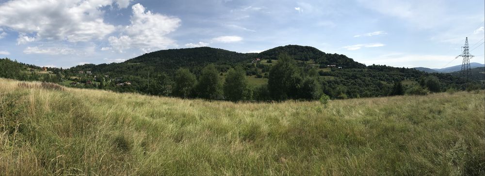 Działka Widokowa Budowlana Mutne Beskid Zywiecki